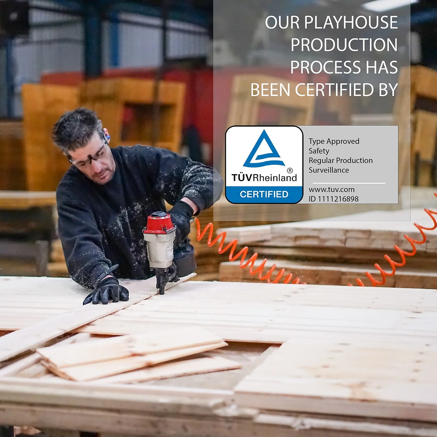 Mercia 5ft X 6ft Pent Wooden Playhouse With Tower - Installation Included - Image 7