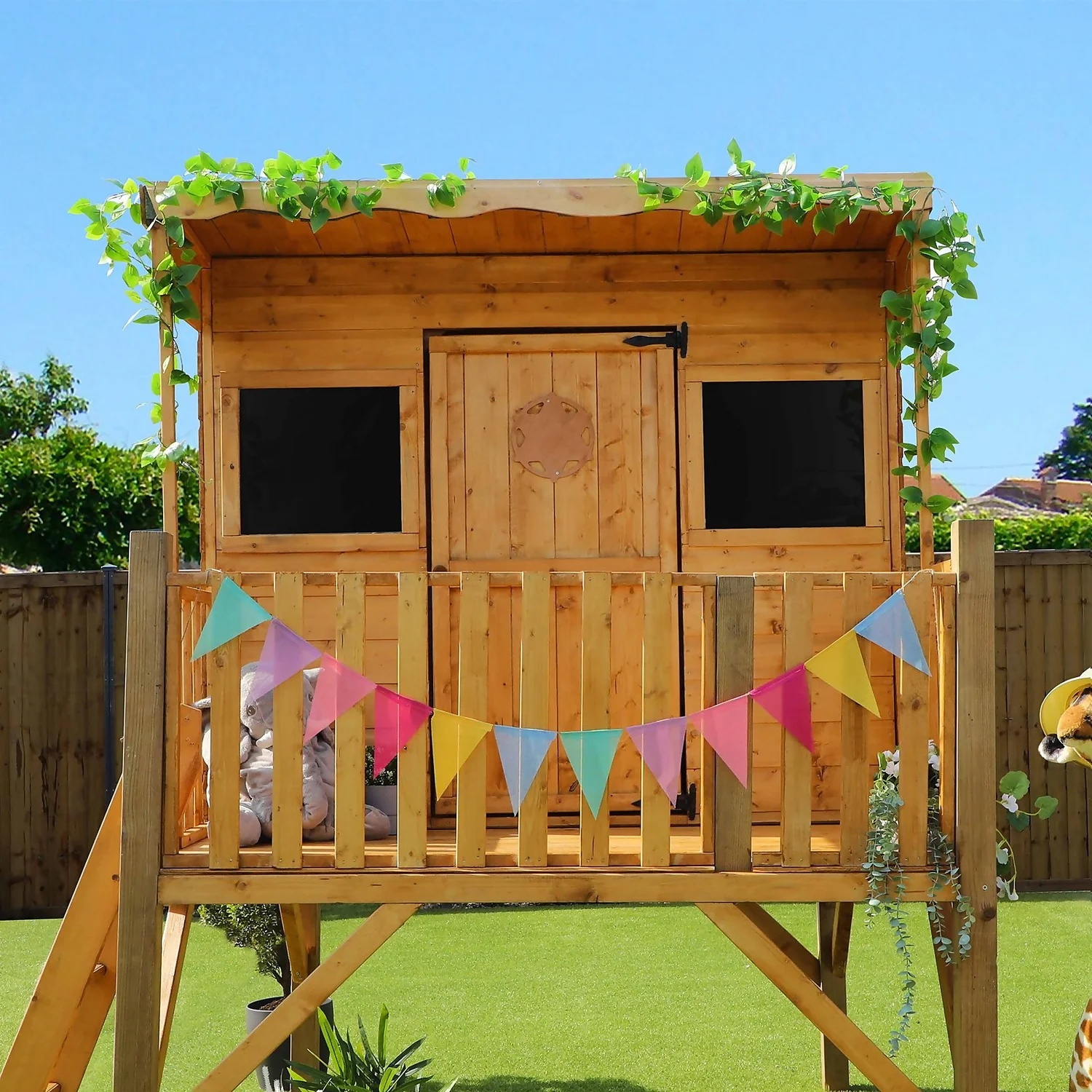 Mercia 5ft X 6ft Pent Wooden Playhouse With Tower - Installation Included - Image 10