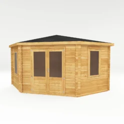 Mercia 4m X 4m Corner Log Cabin 44mm