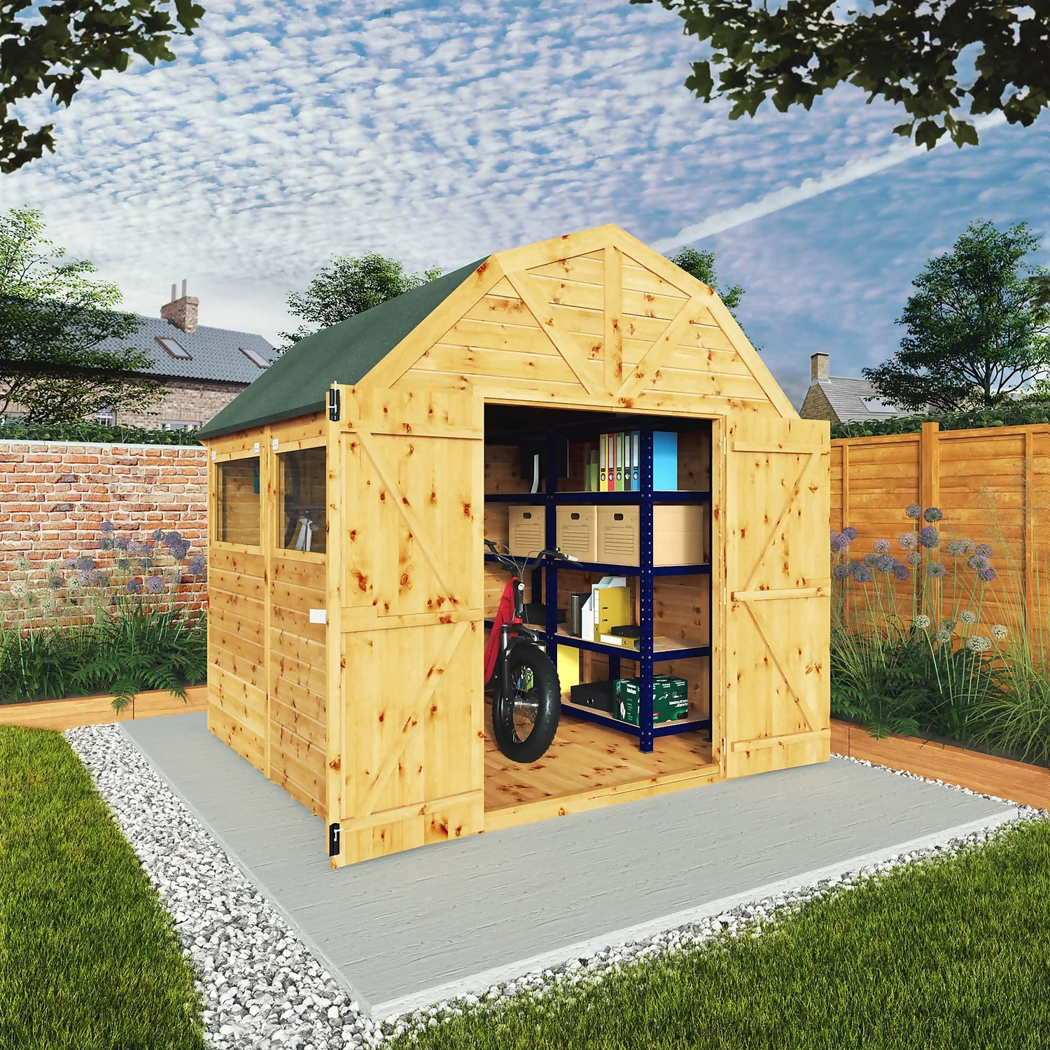 Mercia 8ft X 8ft Premium Shiplap Barn Shed - Image 2