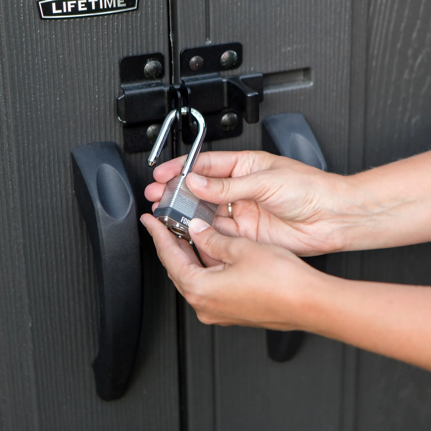 Lifetime Plastic Outdoor Storage Shed - 8x10ft - Image 8