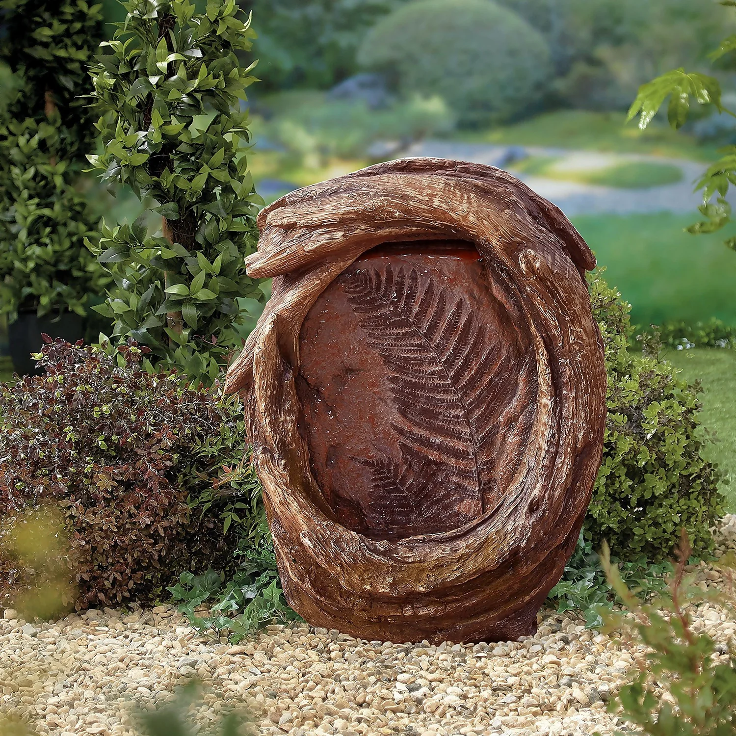 Stylish Fountain Forest Fern Water Feature With LEDs - Image 2