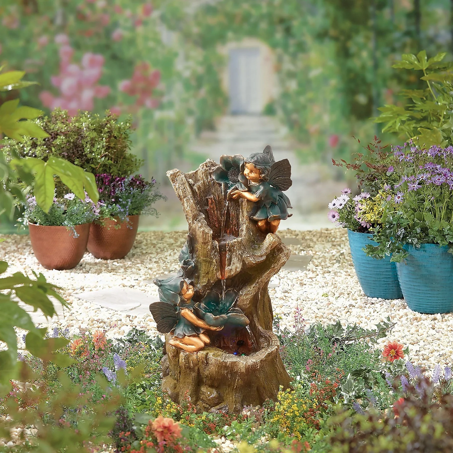 Stylish Fountain Spellbound Water Feature With LEDs - Image 2