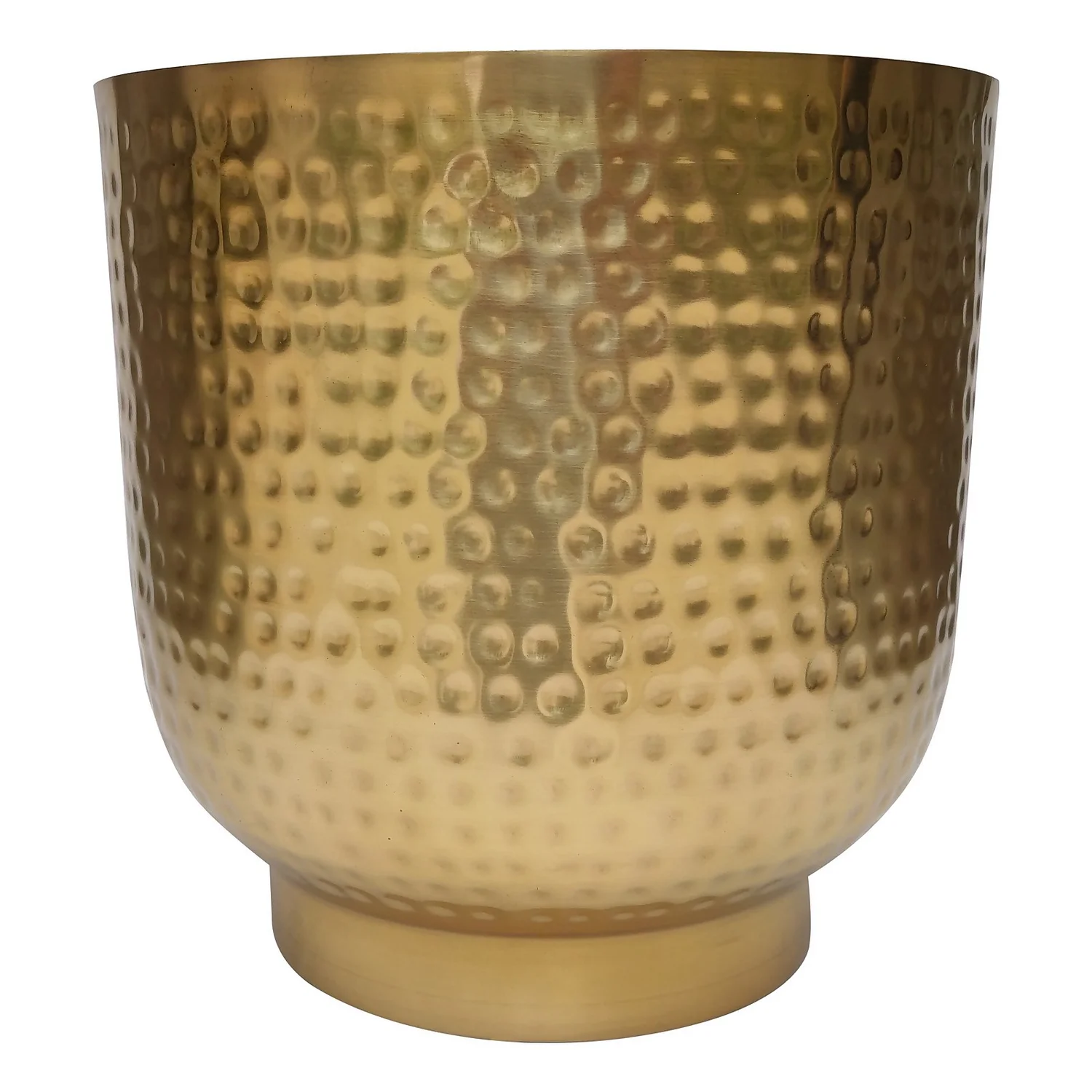 Hammered Brass Indoor Plant Pot - 20cm - Image 2