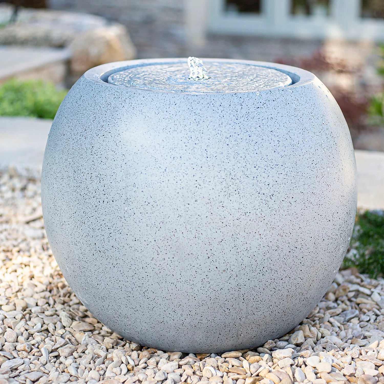 Stylish Fountain Nara Ripple Garden Water Feature With LEDs - Image 3