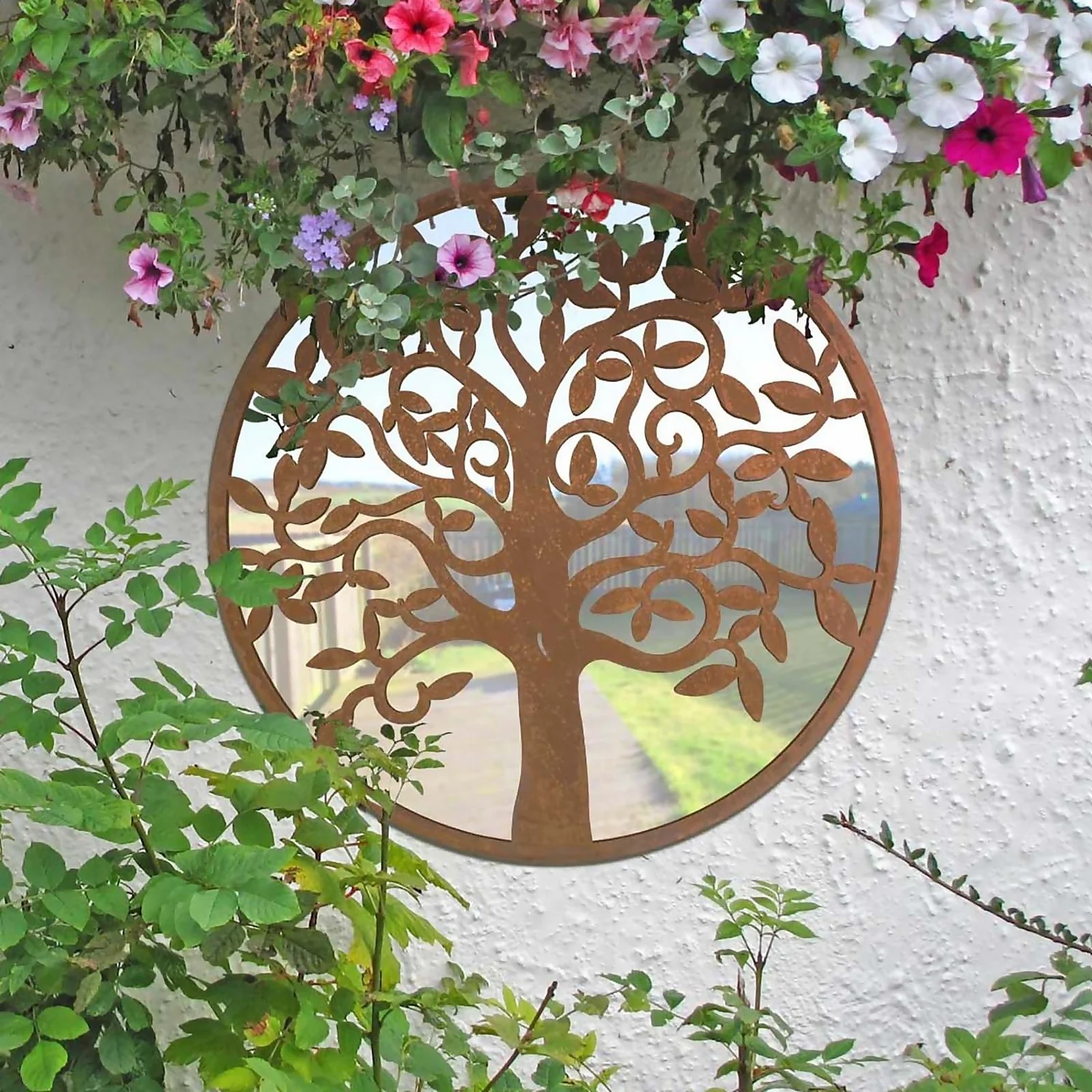 MirrorOutlet Round Garden Mirror - 60cm - Image 2