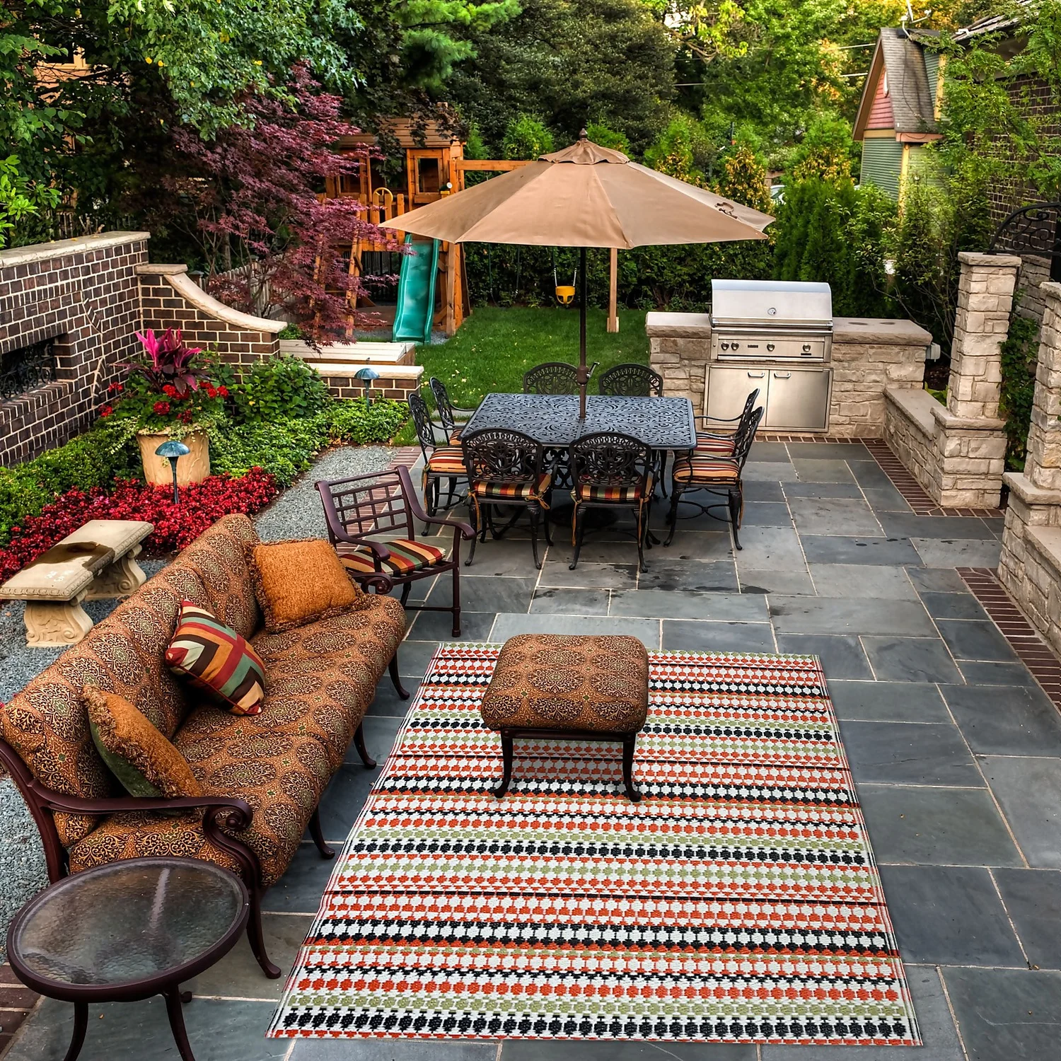 Homebase Outdoor Rug - Bohemian 120x180cm - Image 3