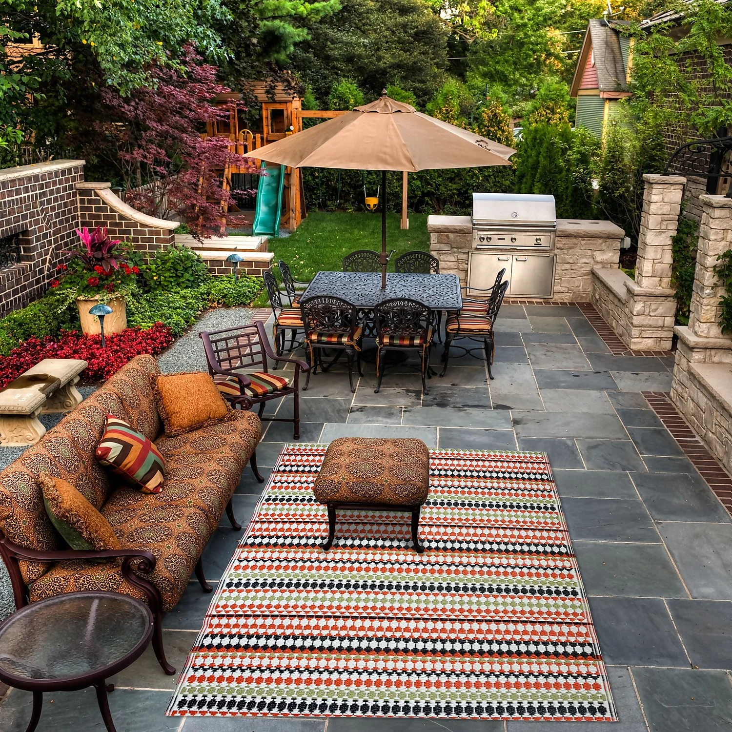 Homebase Outdoor Rug - Bohemian 240x300cm - Image 3