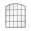 Black Industrial Arch Garden Mirror