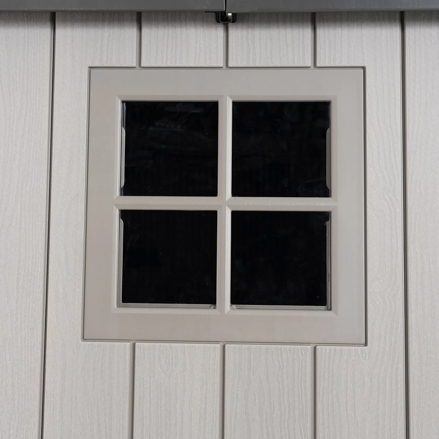 Lifetime 7x7ft Outdoor Storage Shed - Rough-Cut Grey - Image 8