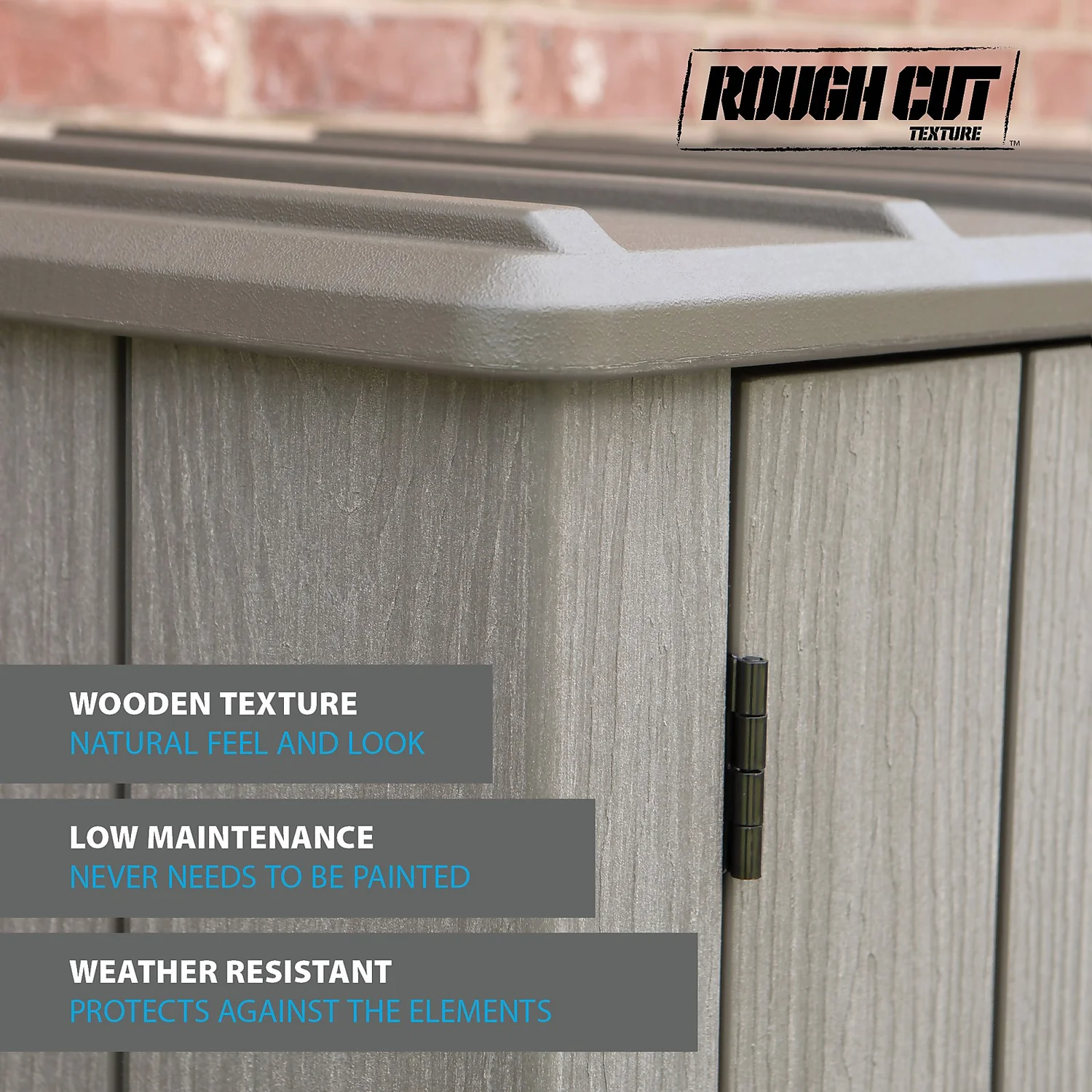 LIFETIME 1500L Vertical Storage Shed - Rough-Cut Brown - Image 3