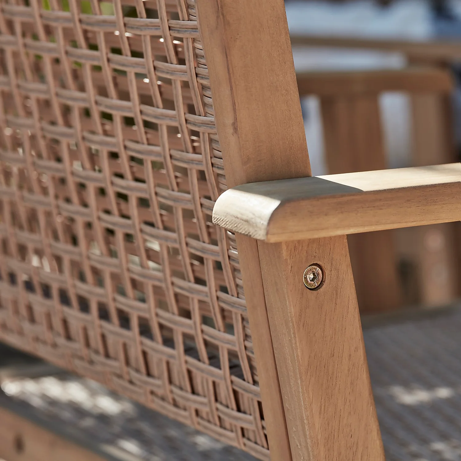 Miri 6 Seater Wooden Garden Dining Set - Image 10